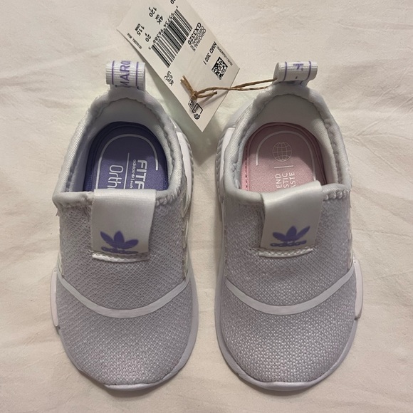 SOLD✨ADIDAS NMD 360 Toddler Walker Shoes (Size 5) GX3320 White Pink Purple NWB - Picture 7 of 11